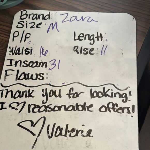 Zara Straight Leg Low Rise Brown Trousers Work Casual Pants Size M NWOT - Picture 14 of 14